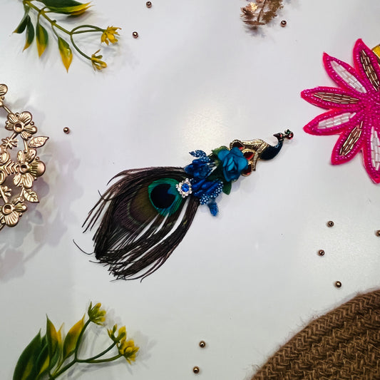 Peacock Feather Broach