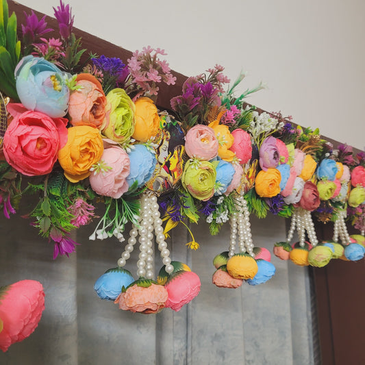 Vibrant Floral Entrance Toran