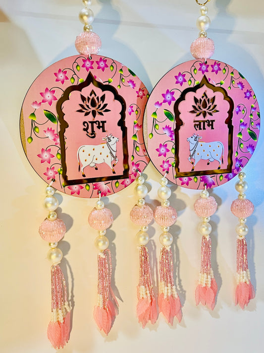 Traditional Shubh Labh Tassel Door Hangings