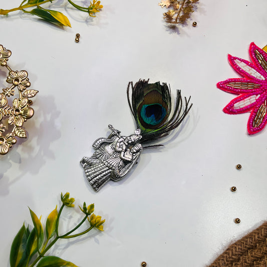 Peacock Feather Broach