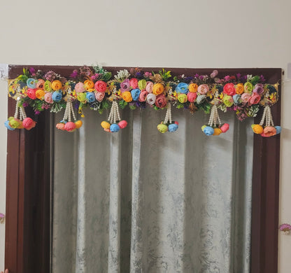 Vibrant Floral Entrance Toran