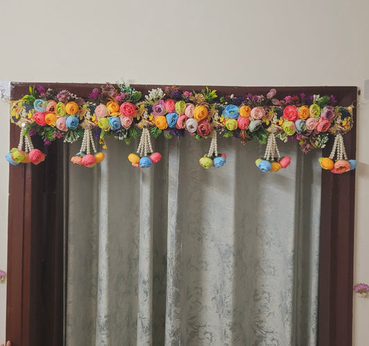 Vibrant Floral Entrance Toran