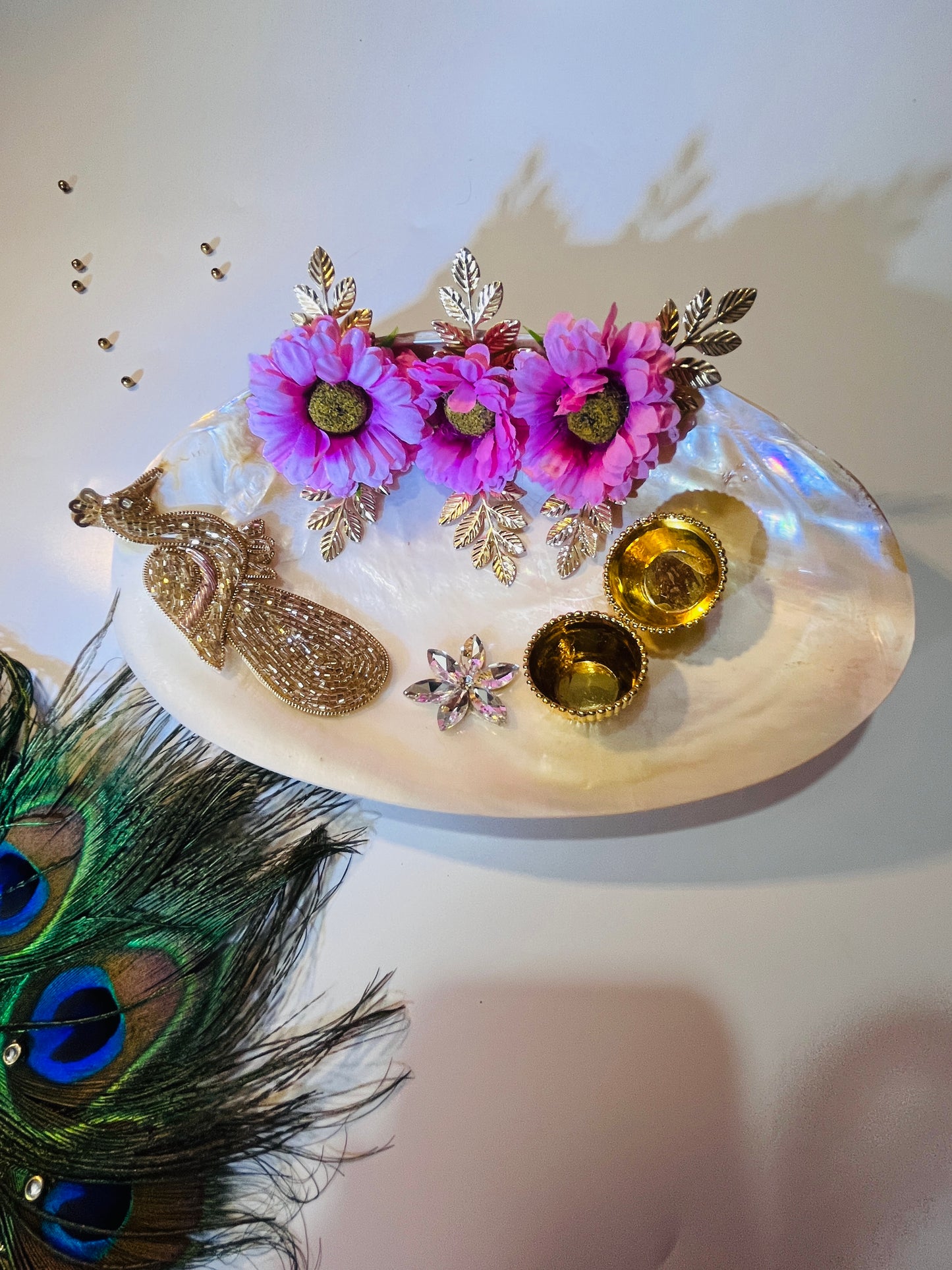 Pearl white roli chawal