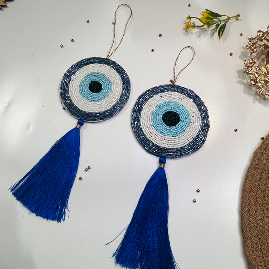 Evil Eye Beaded Tassel Hanging