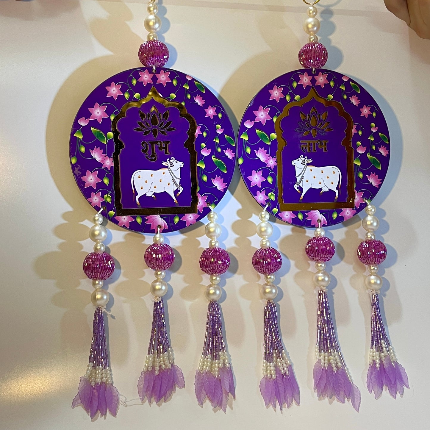 Traditional Shubh Labh Tassel Door Hangings