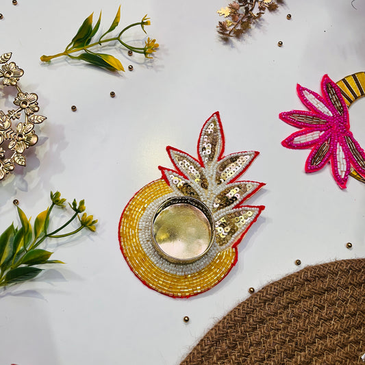 Gleaming Leaf Tealight Holder