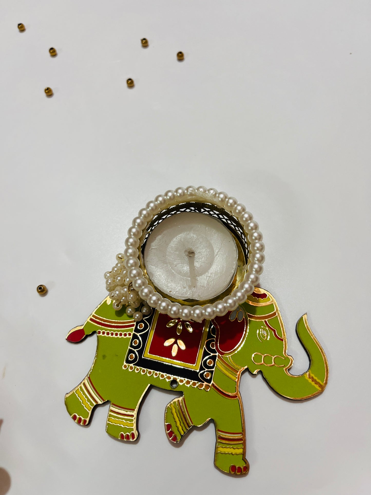 Elephant hanging and tealight set