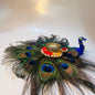 Peacock rangoli tea light
