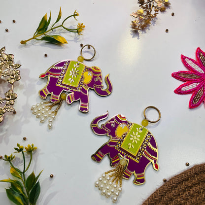Handcrafted Elephant Hanging (Set of 2)
